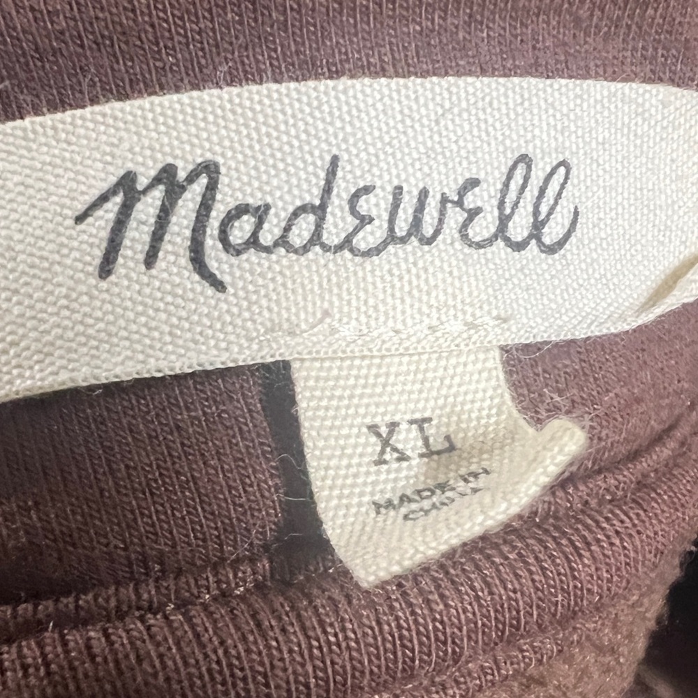 Madewell $98 Re(sourced) Fleece Chocolate Brown Teddy Bear Cardigan Sweater Fall - Picture 5 of 6